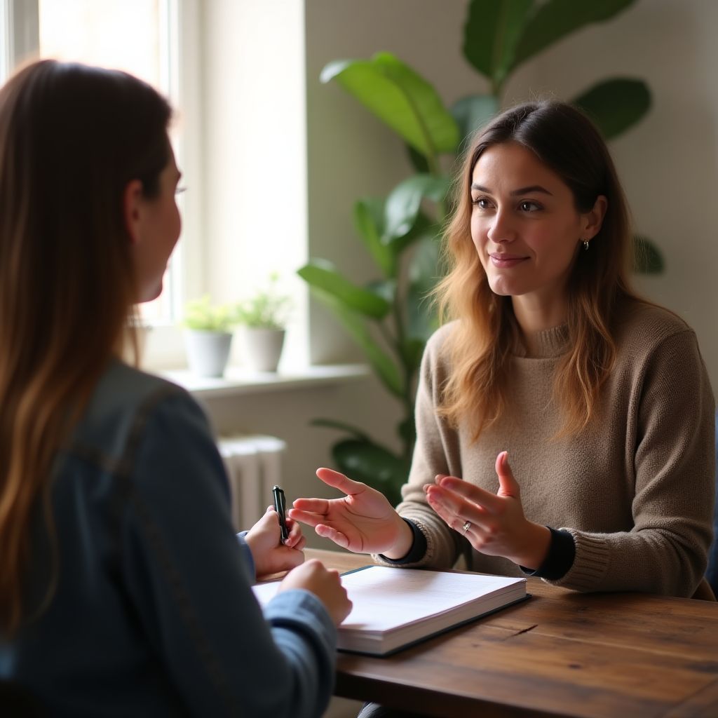 Sesión de terapia de pareja financiera